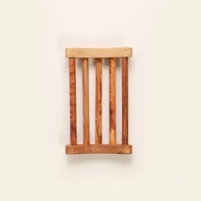 olive wood bar soap dish