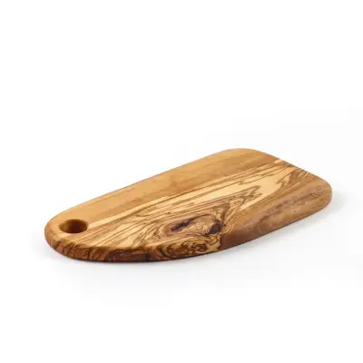 olive wood cutting board with hole