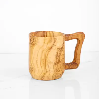 olive wood beer tankard