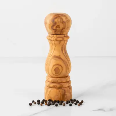 olive wood salt & pepper grinder
