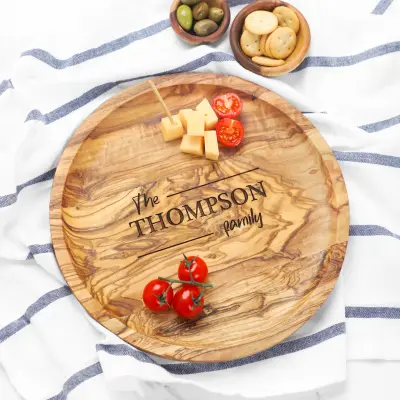 olive wood 3 sections rectangular dish