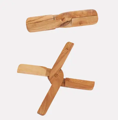 olive wood foldable trivet