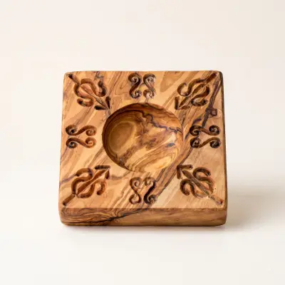 olive wood ravioli mold