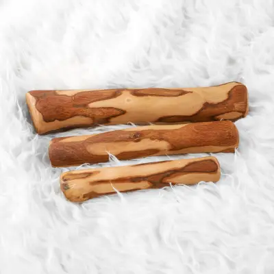 olive wood rustic chewing bone