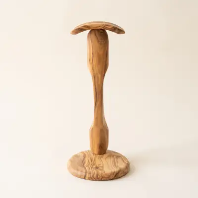 olive wood headphone stand