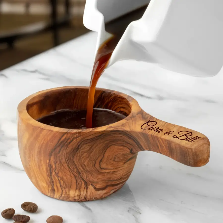 olive wood outdoor kuksa cup