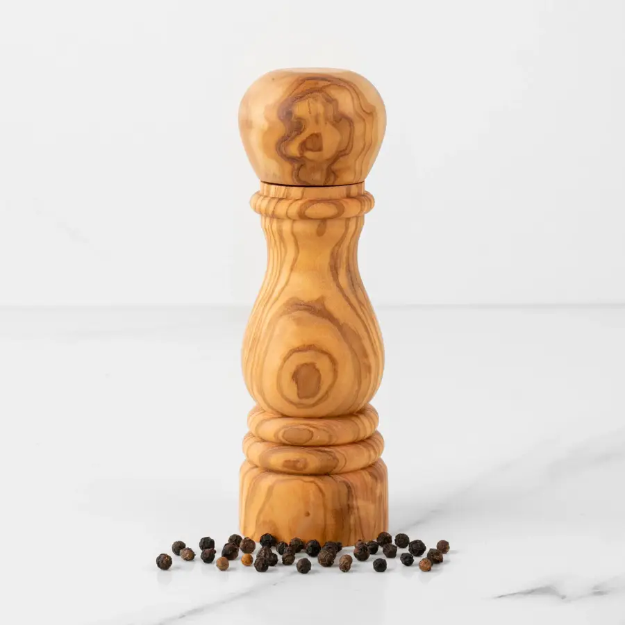 olive wood salt & pepper grinder