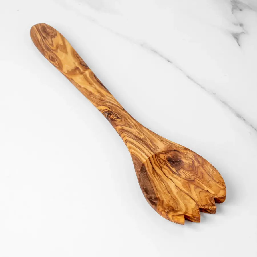 olive wood salad spork