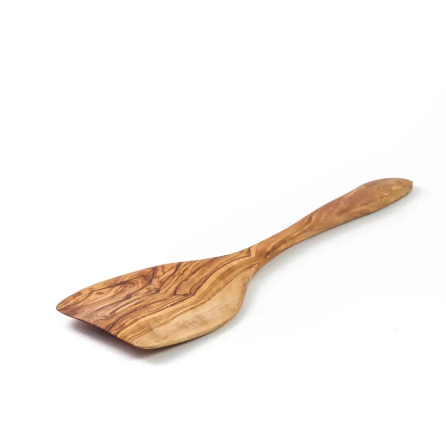 olive wood flat large spatula