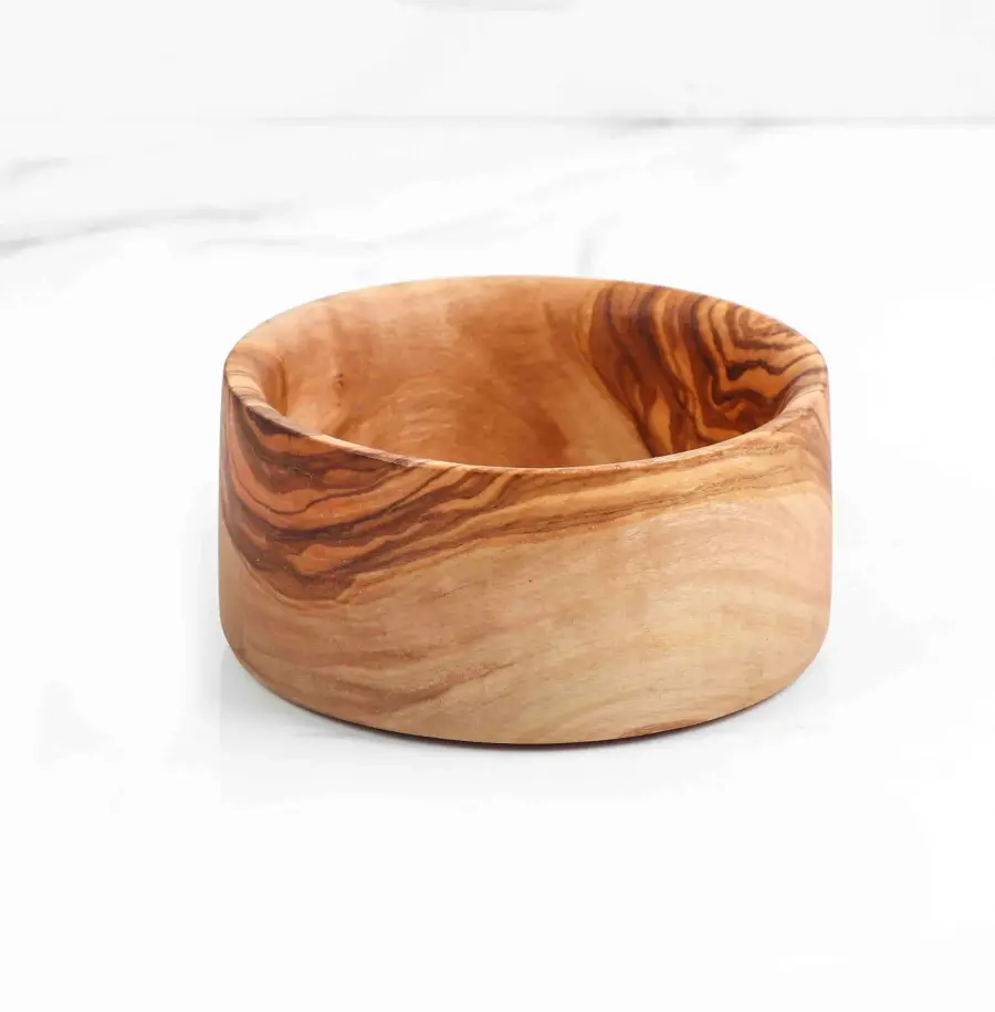 olive wood bottle holder