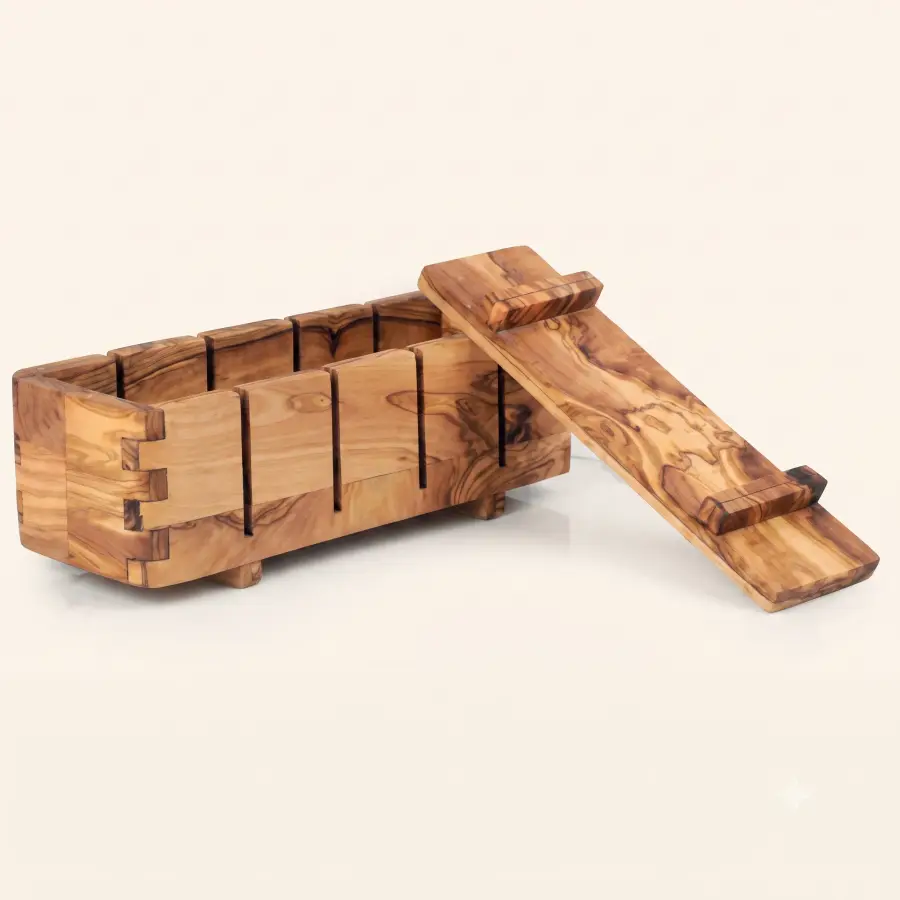 olive wood wooden sushi press set