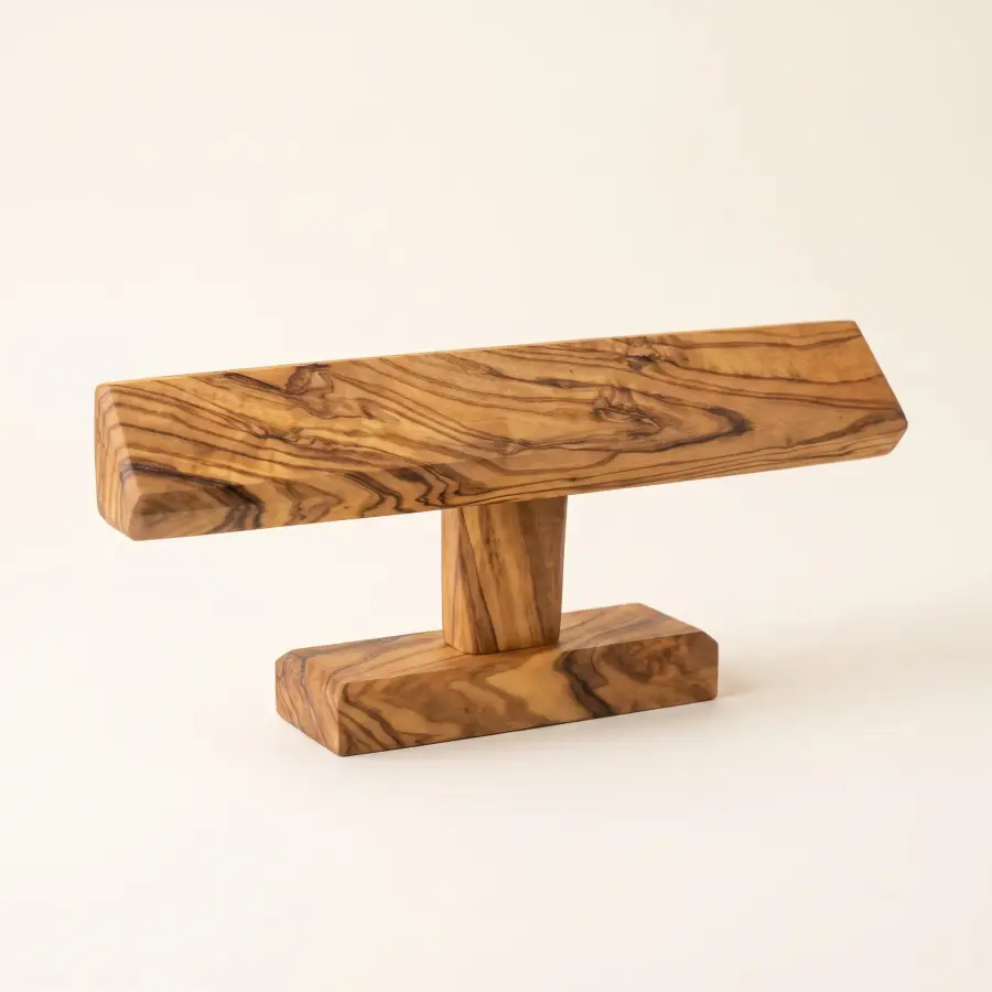olive wood watch stand