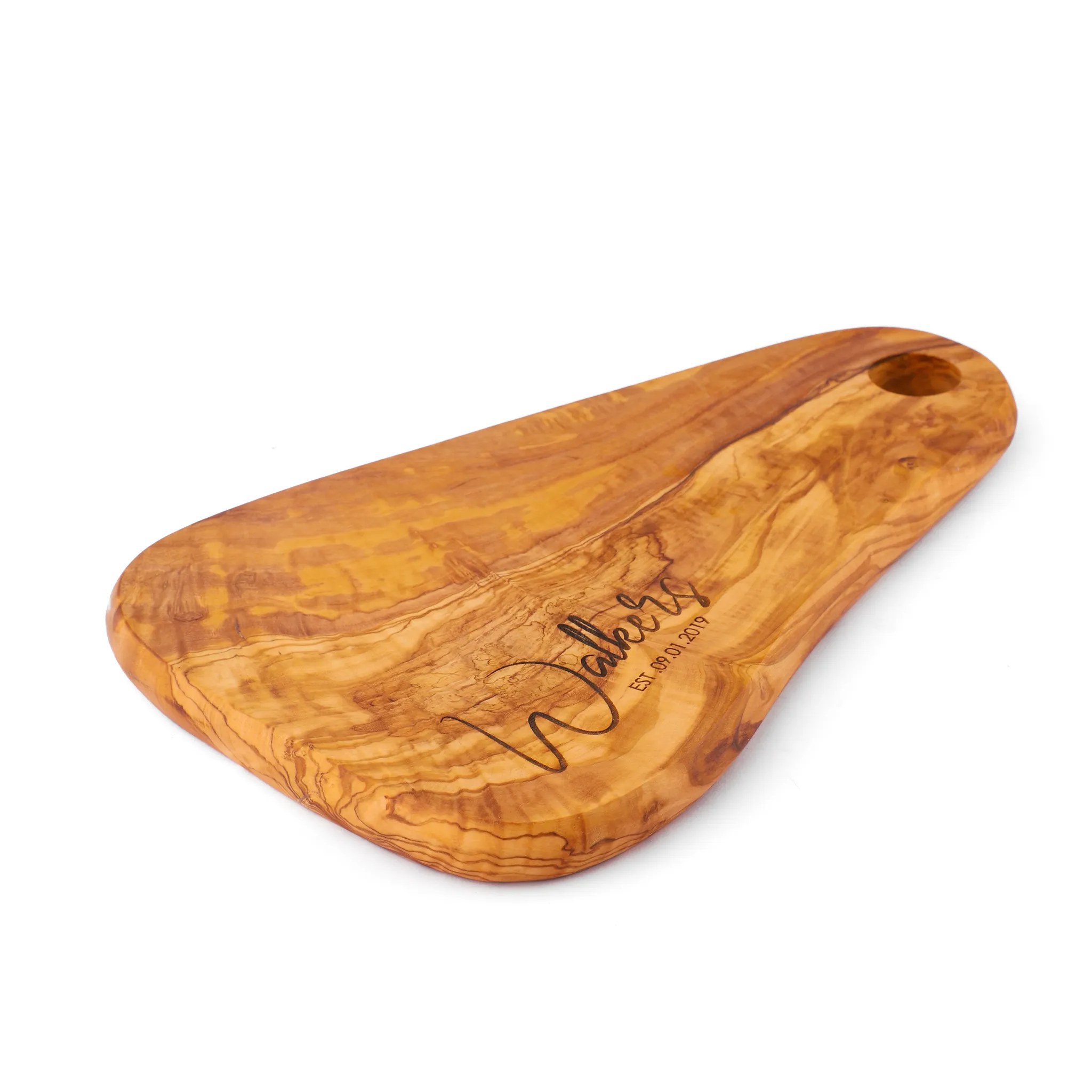 olive wood drop shape cutting board