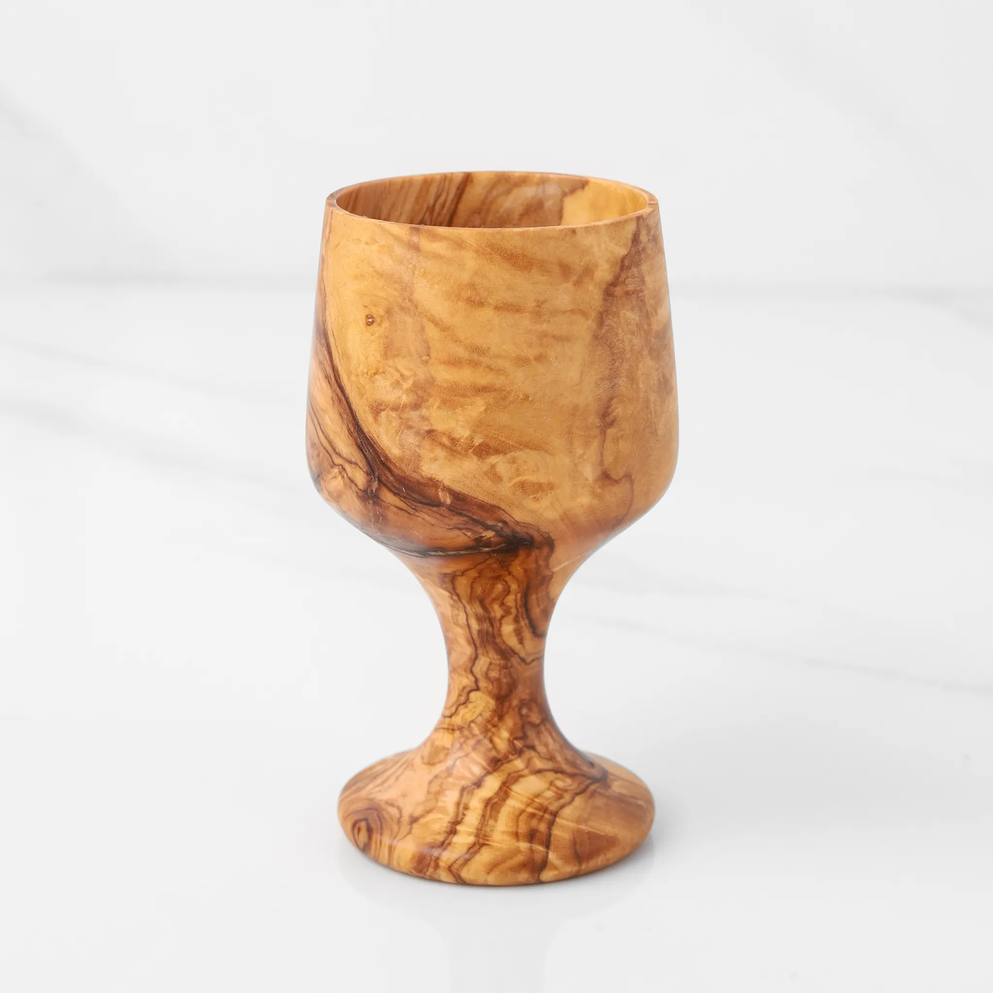 olive wood shot glass