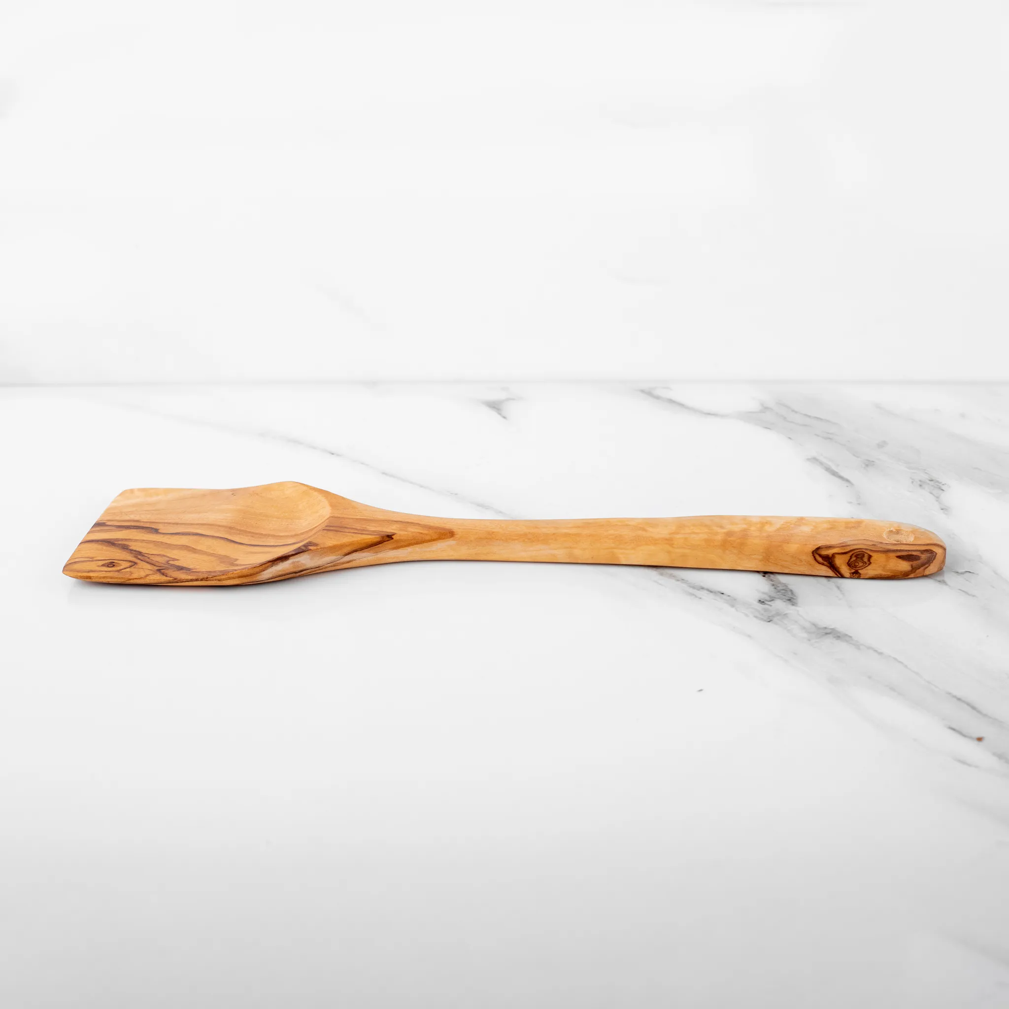 olive wood rectangular spatula