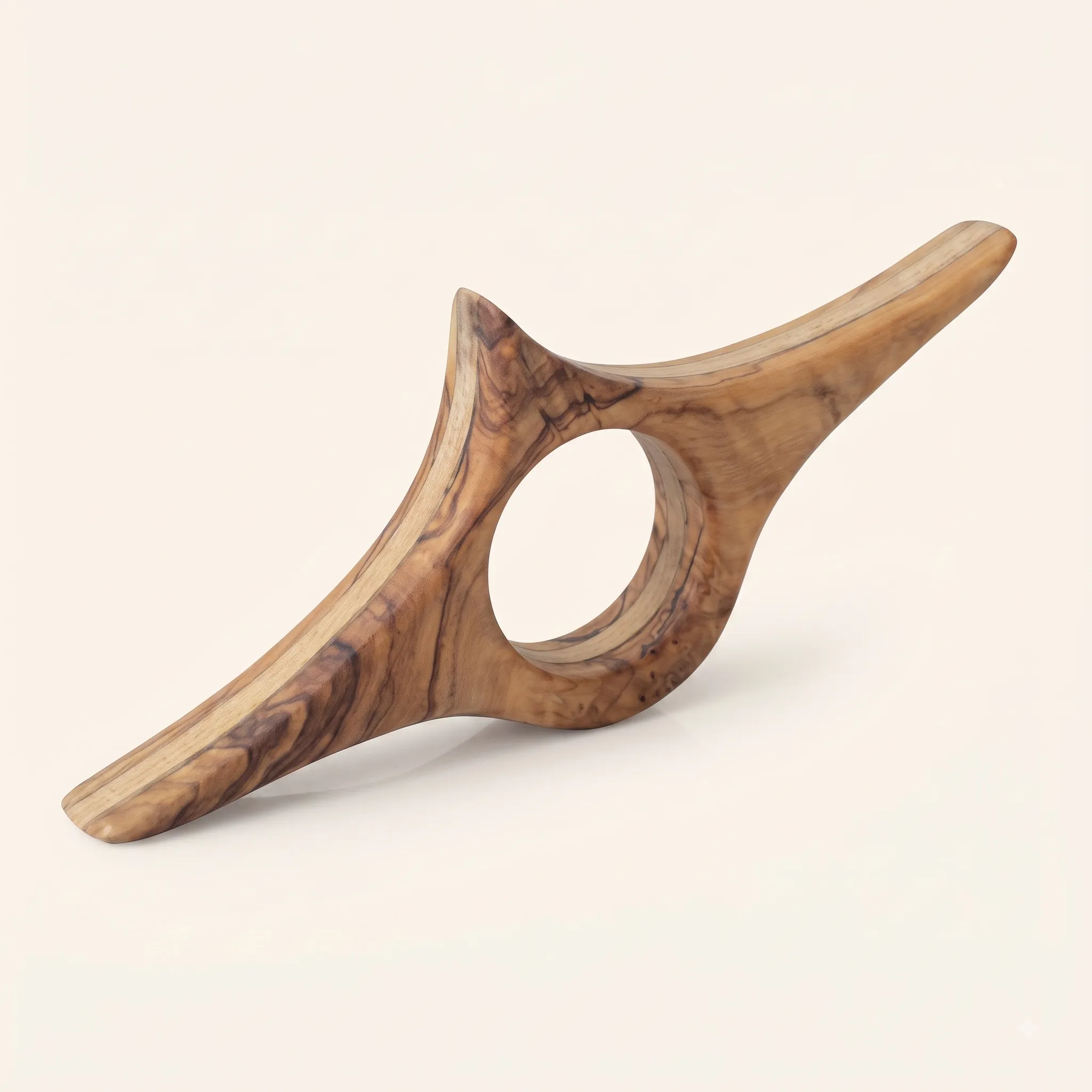 olive wood wooden thumb book holder