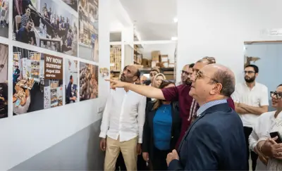 The ArtisRaw team in the Sfax workshop