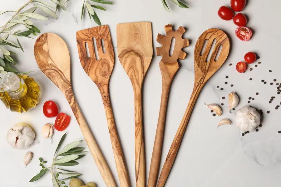 olive wood spoons & spatulas